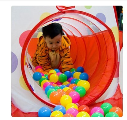 Carpa Piscina De Pelotas Con Tunel Niños