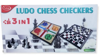 Dama, ludo, ajedrez (3 en 1)