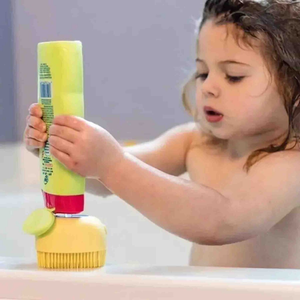 Cepillo Dispensador Jabón Silicona