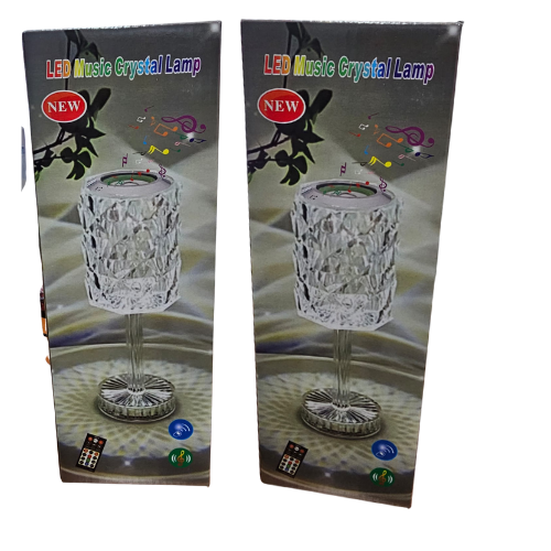 PEDESTAL LAMPARA CRYSTAL PARLANTE RGB