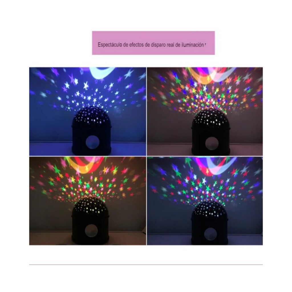 Lámpara con proyector de luz RGB