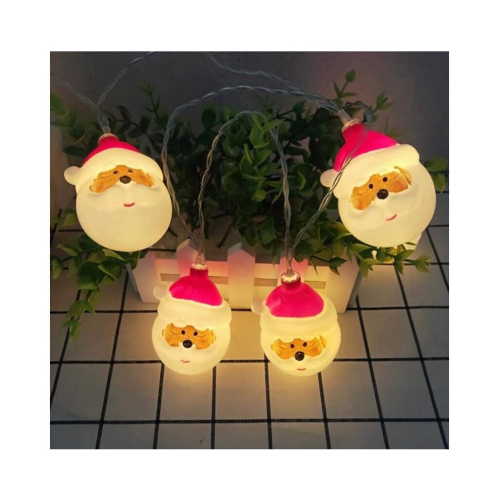 Guirnalda con luces led con Santa Claus