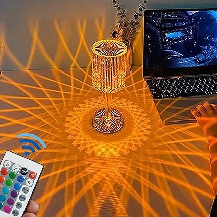 Lampara Crystal Diamond elegante LED