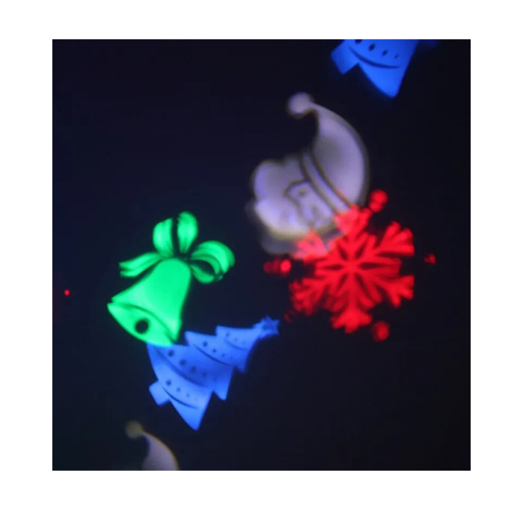 Ampolleta RGB con hologramas navideños