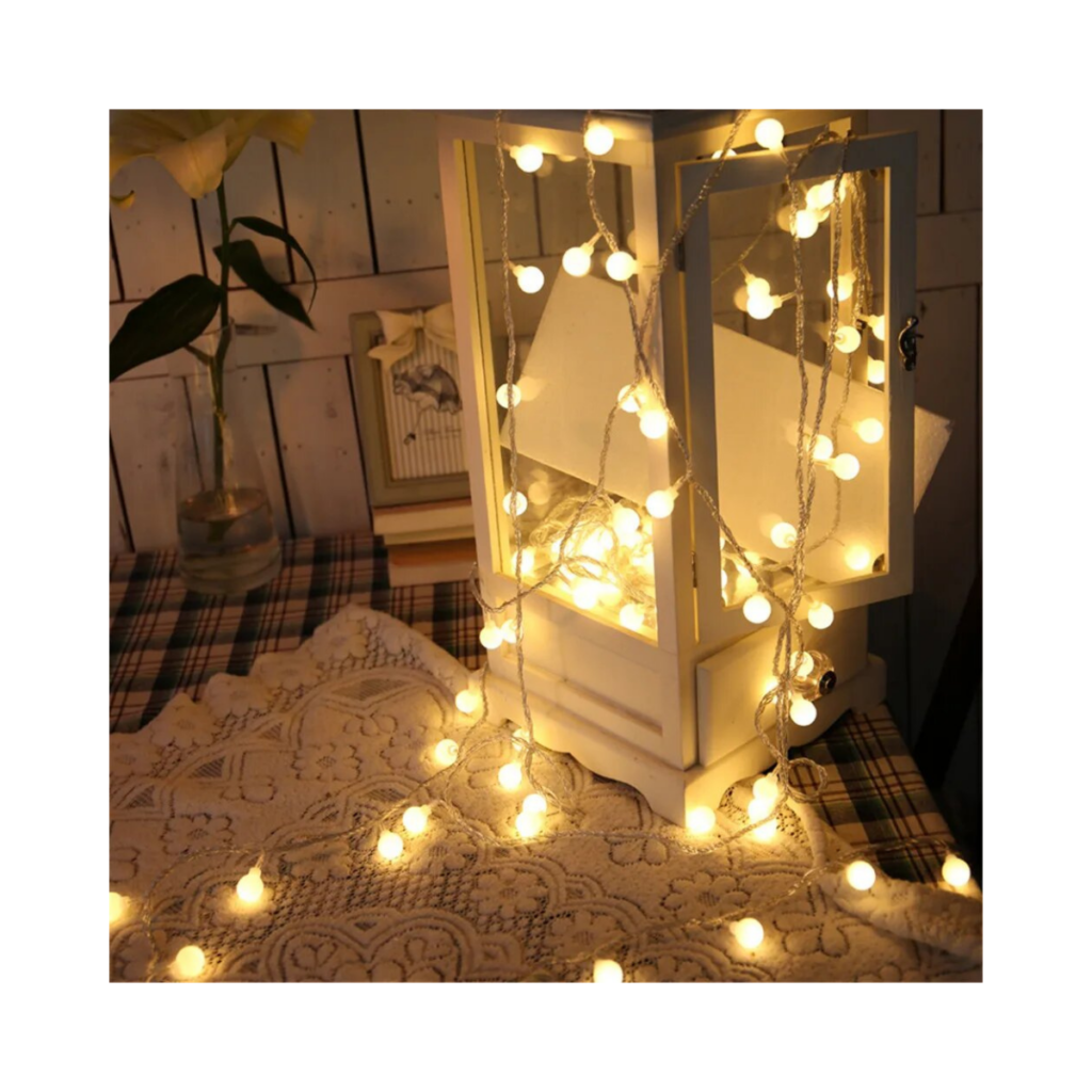 Guirnalda con forma de bolita 20 LED