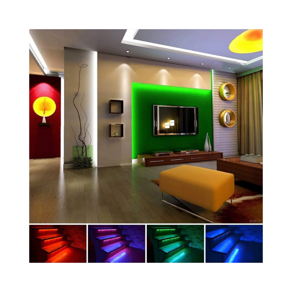 Tiras de luces RGB, 5 metros