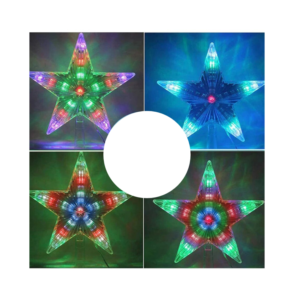 Estrella Led Movimiento árbol navideño