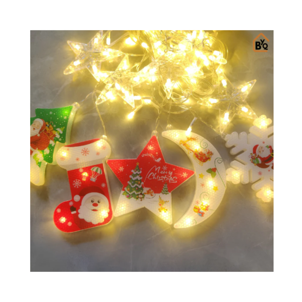 Cadena Luces LED figuras navideñas