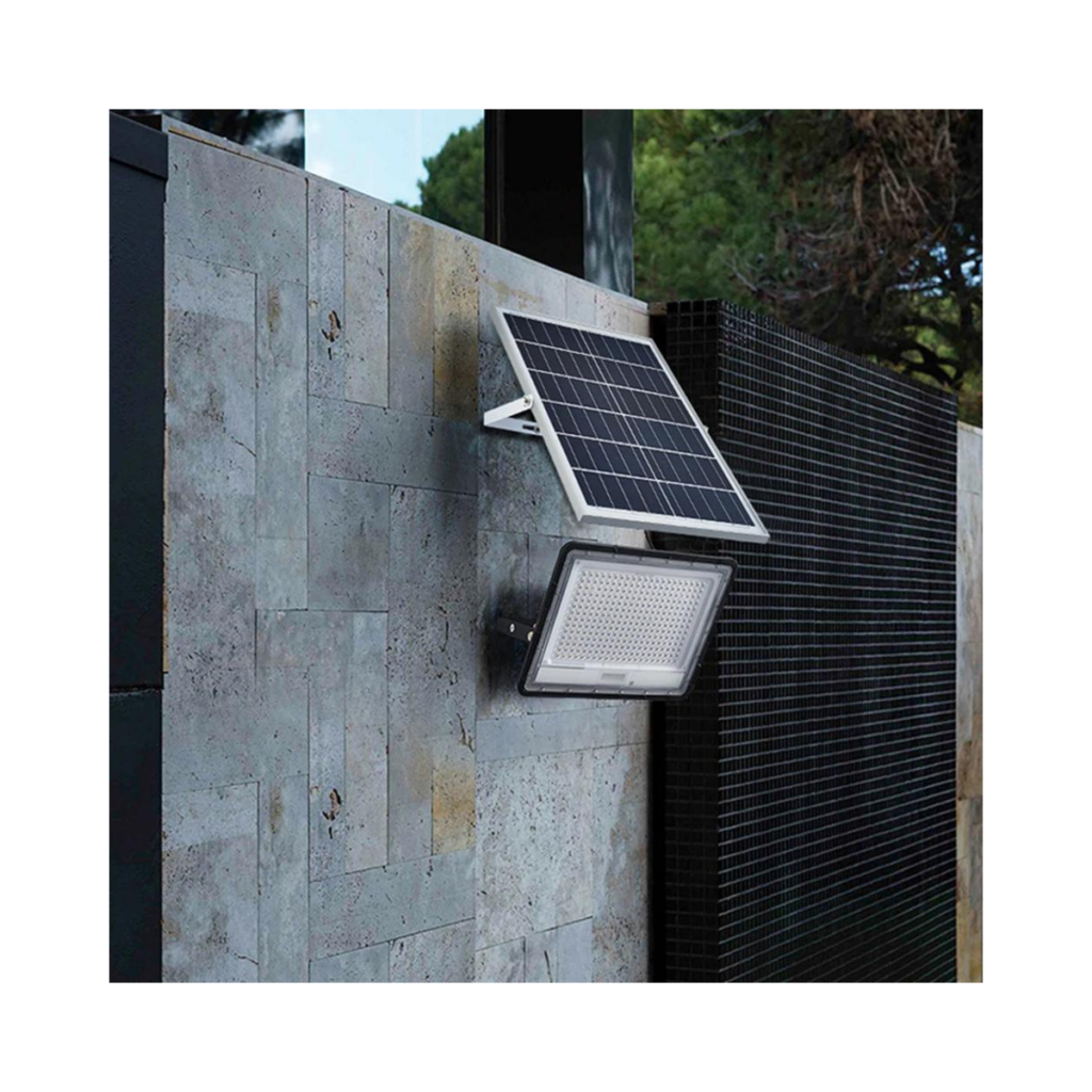 Foco LED Solar de exterior con control
