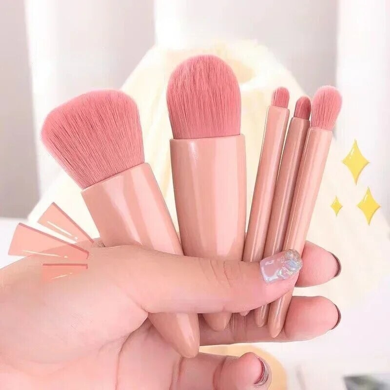⭐ Juego De 5 Brochas De Maquillaje