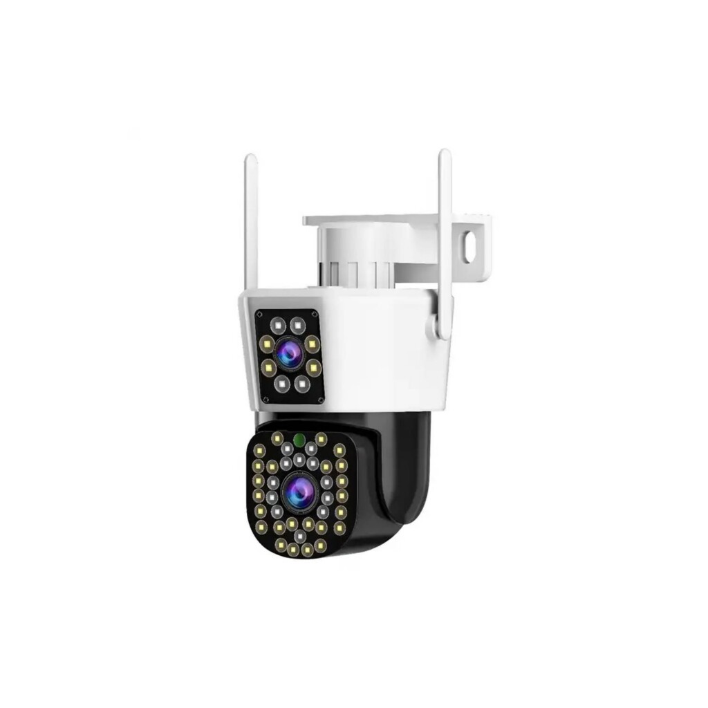 camara de seguridad doble lente