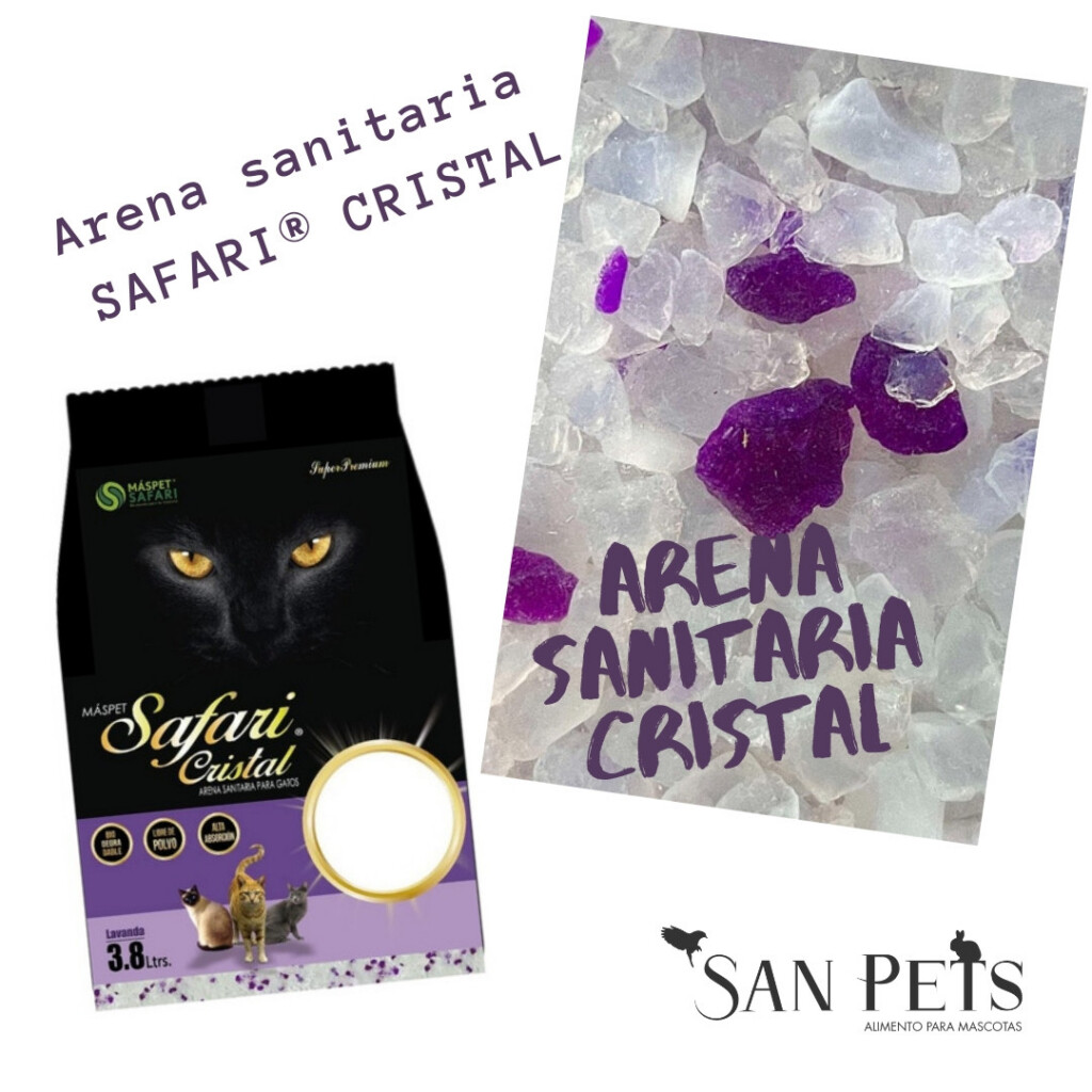 Arena sanitaria Safari cristal 8 unidade