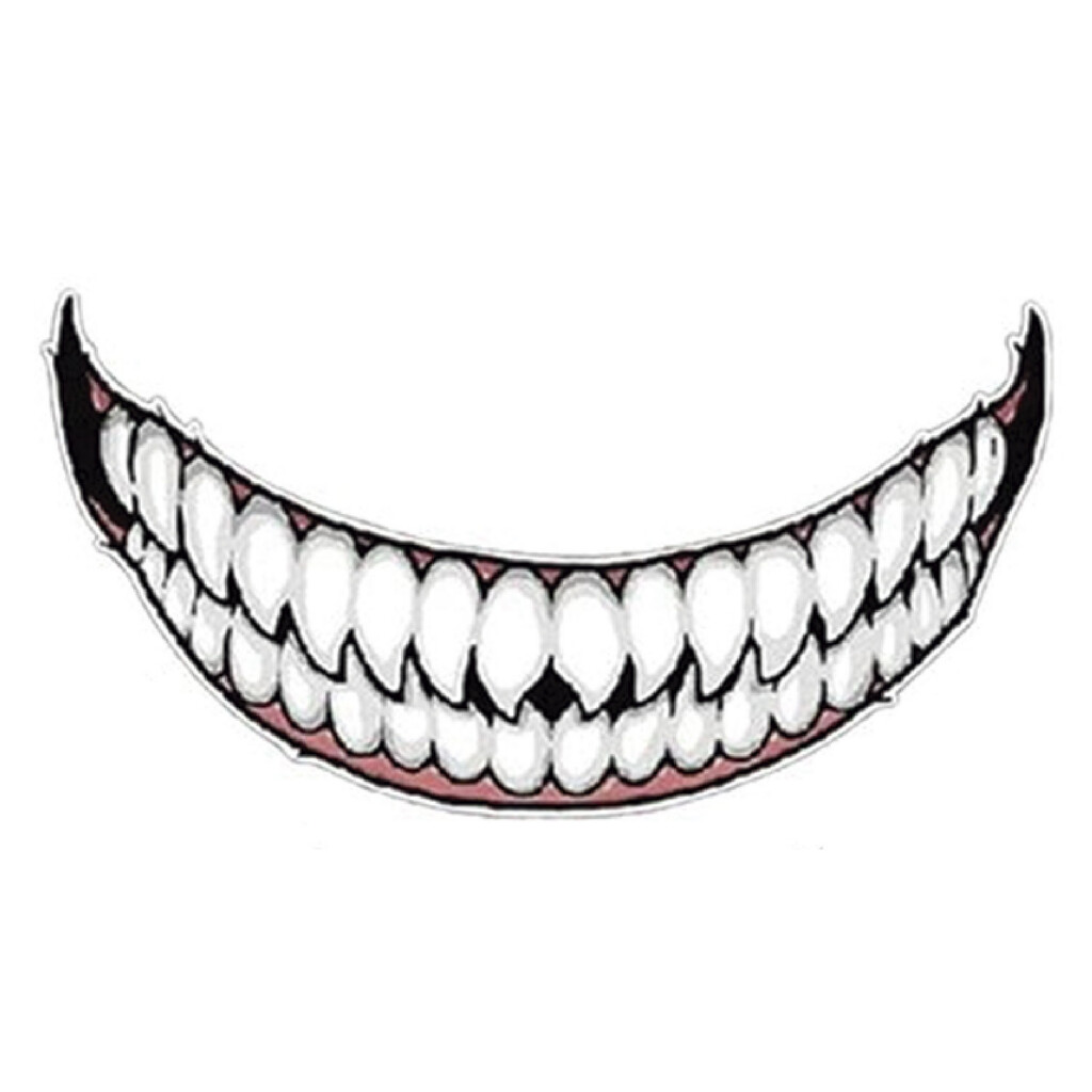 1 Sticker Casco Moto - Venom - Sonrisa