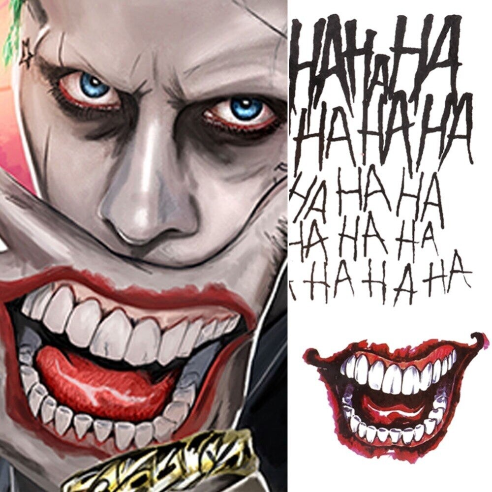 Tatuaje Temporal Cosplay Joker - Guasón