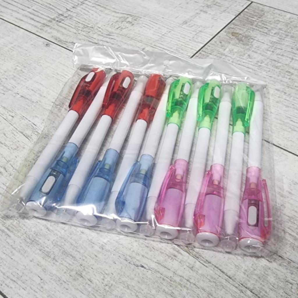 ⭐Pack 12 Lápices Invisible Con Tinta Uv