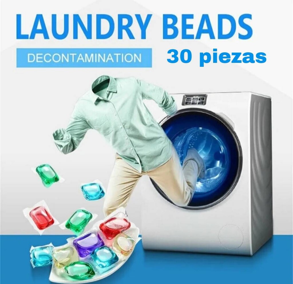30 CAPSULAS SOLUBLES PVA PARA LAVADO DE