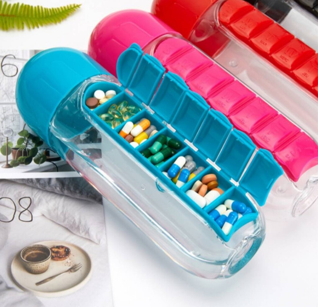 BOTELLA ORGANIZADOR PASTILLAS