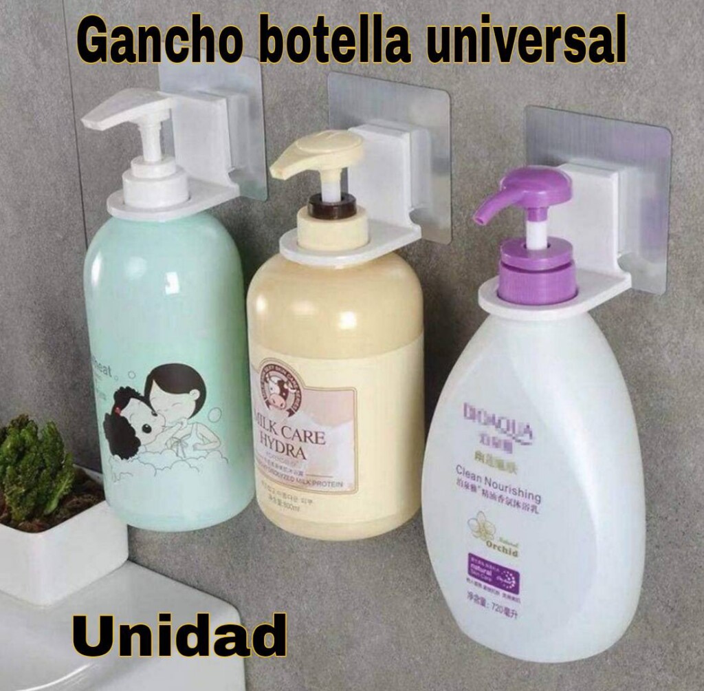 GANCHO ADHESIVO PARA BOTELLA UNIVERSAL