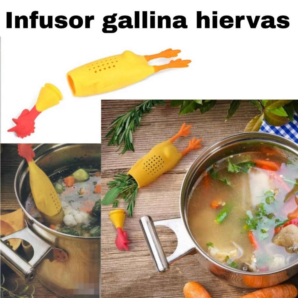 INFUSOR HIERBAS GALLINA PARA OLLA