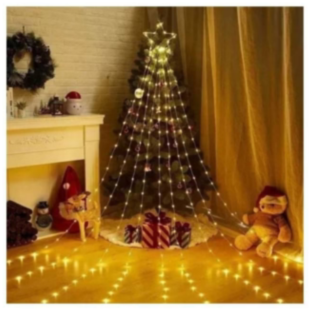 Guirnalda Árbol con Estrella Navideña