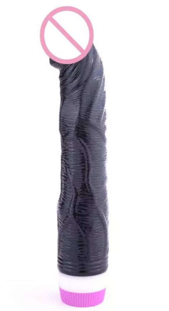 VIBRADOR DILDO REAL Negro A PILAS